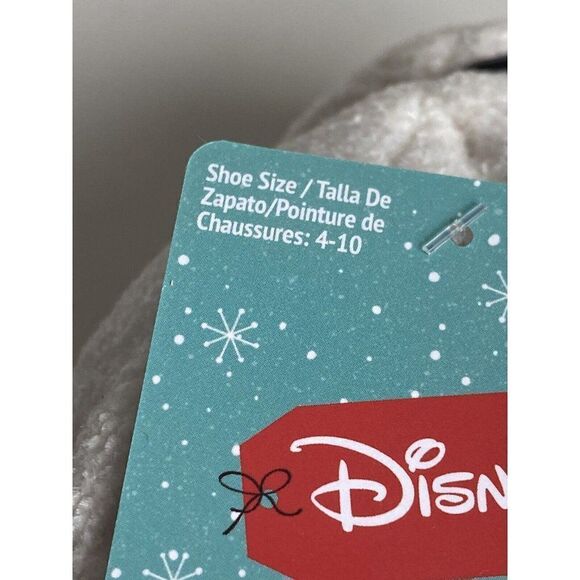 Disney Mickey Mouse SanTa Hat Snuggle Toes No Slip Slipper Socks Women’s Sz 4-10 - Picture 5 of 11